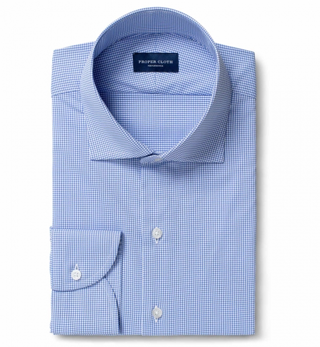 mini gingham dress shirt