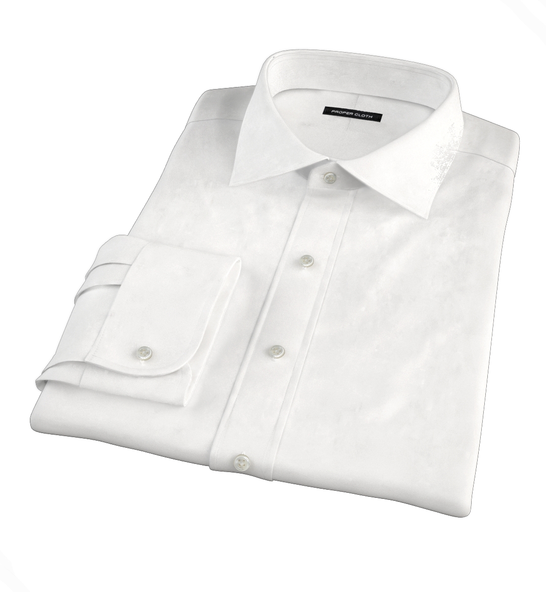 Sutton Wrinkle-Resistant White Imperial Twill Shirts by Proper Cloth