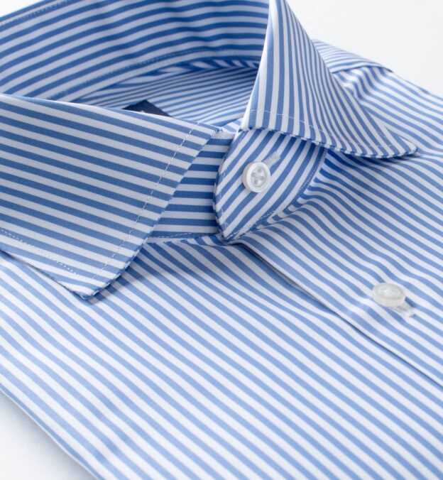 Stanton 120s Royal Blue Bengal Stripe Dress Shirt by Proper Cloth