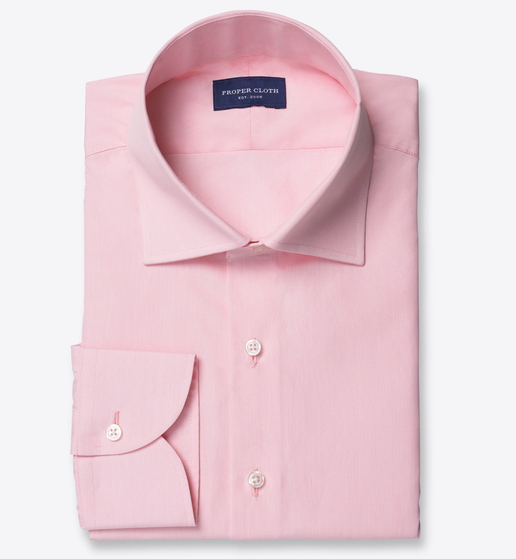 Thomas Mason Pink End-on-End Tailor Made Shirt Shirt by Proper Cloth