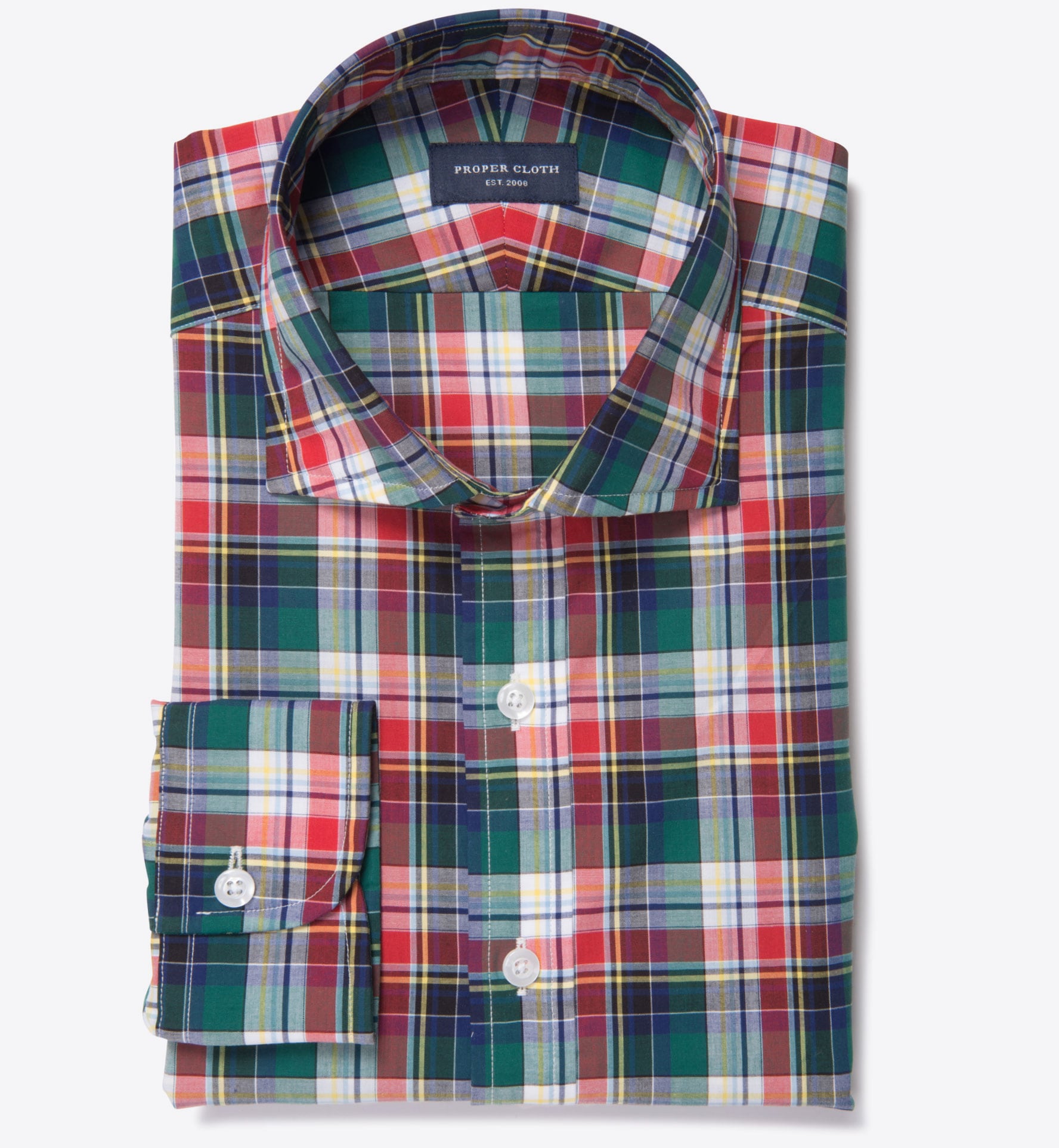 Wythe Multi Color Plaid Tailor Made Shirt by Proper Cloth