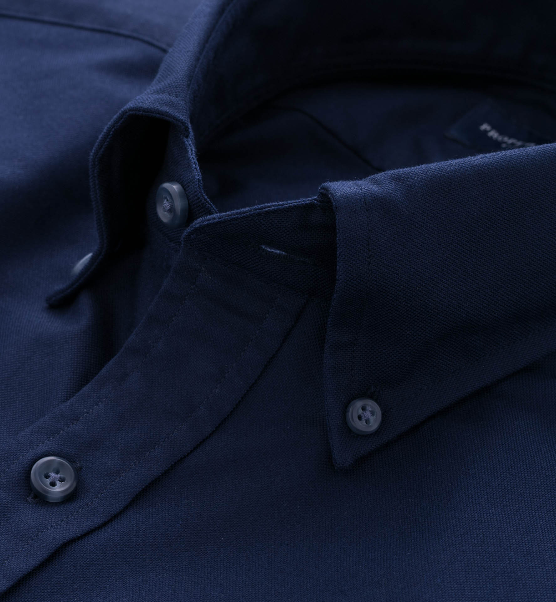 Navy Heavy Oxford Short Sleeve Shirtby Proper Cloth
