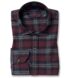 Canclini Red and Grey Plaid Beacon Flannel Shirt Thumbnail 1