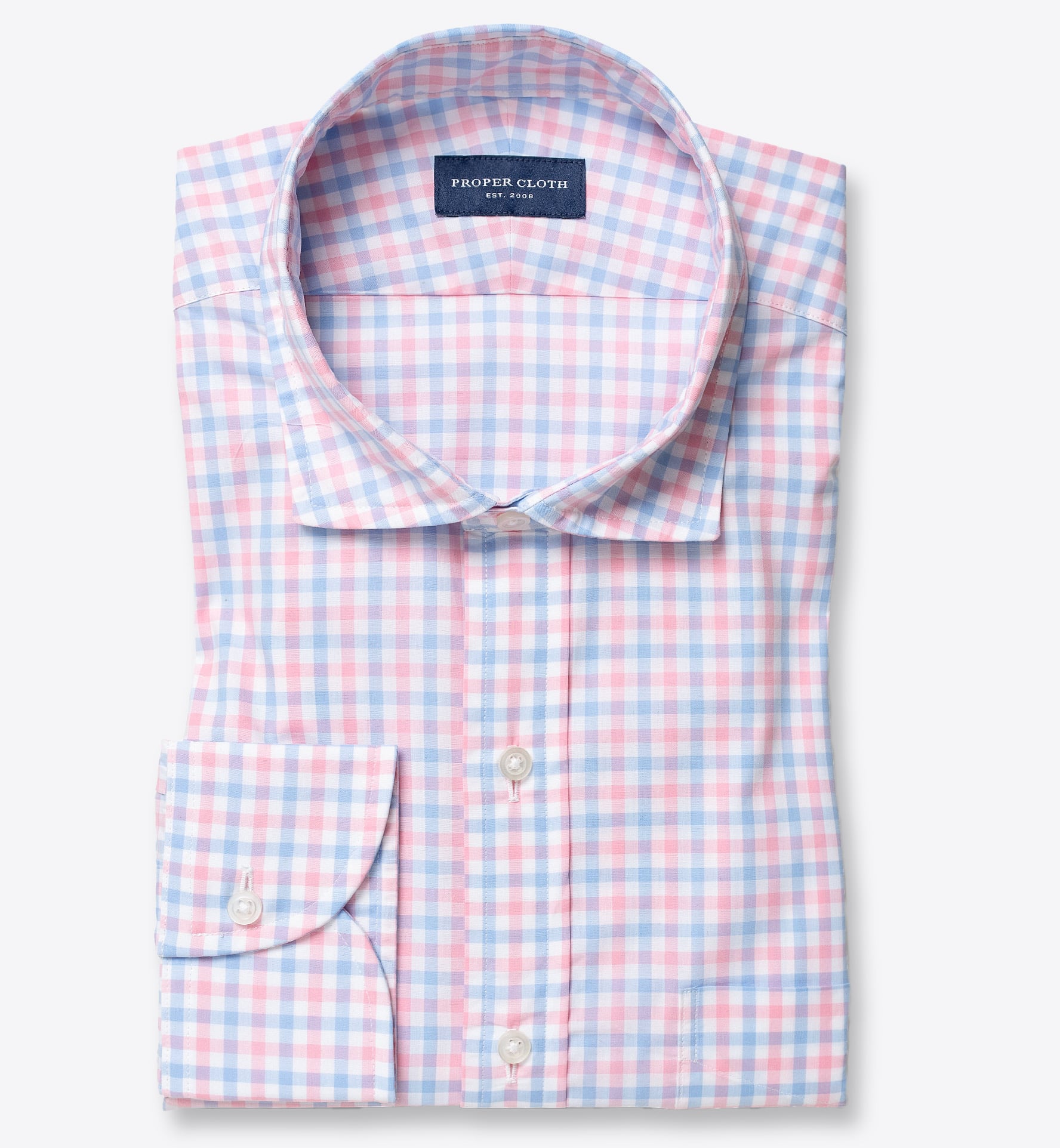 Thomas Mason Pink End-on-End Tailor Made Shirt Shirt by Proper Cloth