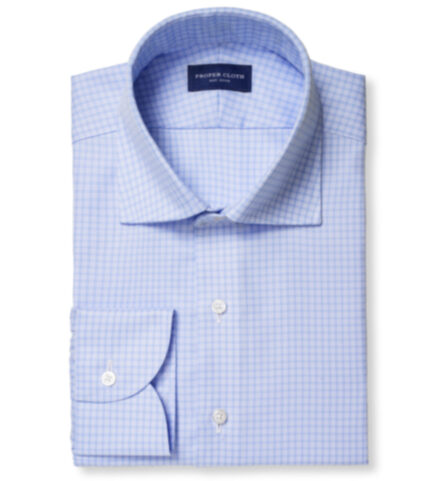 Suggested Item: Mayfair Wrinkle-Resistant Light Blue Micro Check