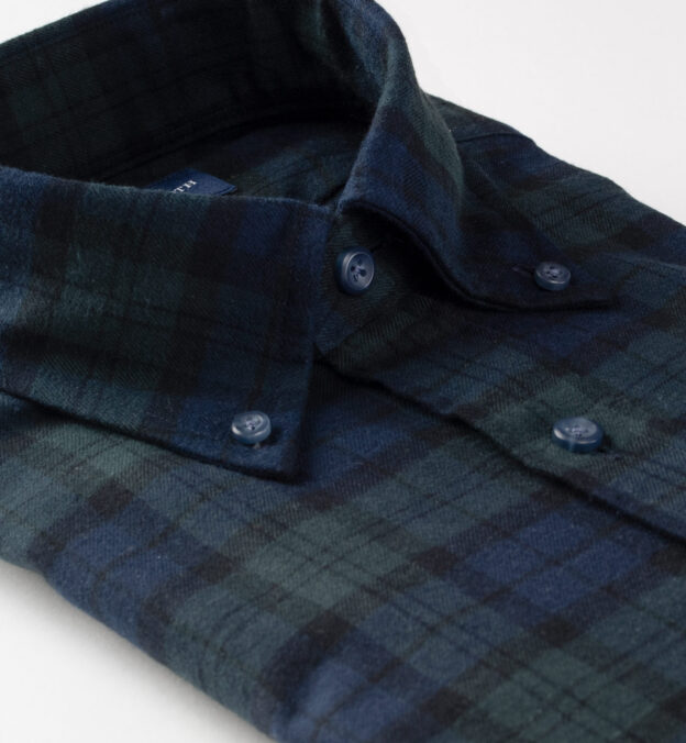 Japanese Black Watch Plaid Flannel by Proper Cloth