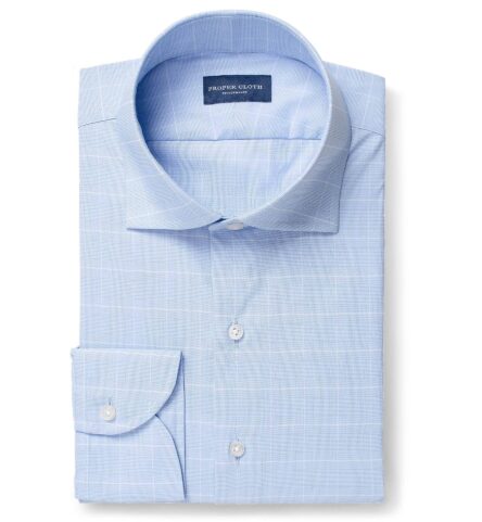 Liam in Blue Glen Plaid Shirt