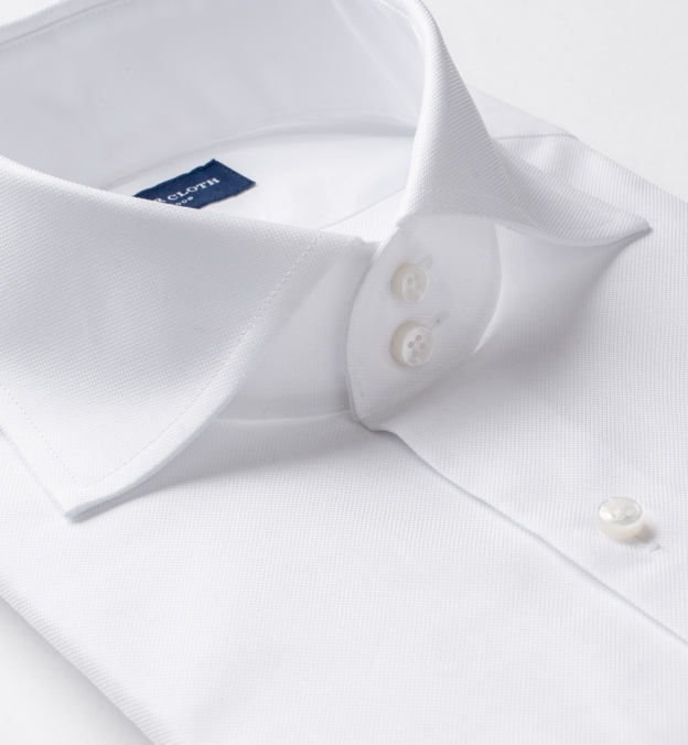 DJA Sea Island White Royal Oxford by Proper Cloth