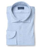 Suggested Item: Carmel Light Blue Tencel and Cotton Knit Pique