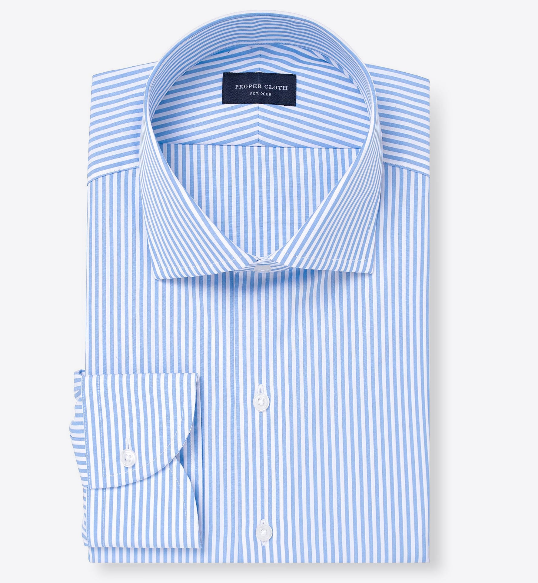 Medium Blue Bengal Stripe - Wrinkle Resistant Shirt