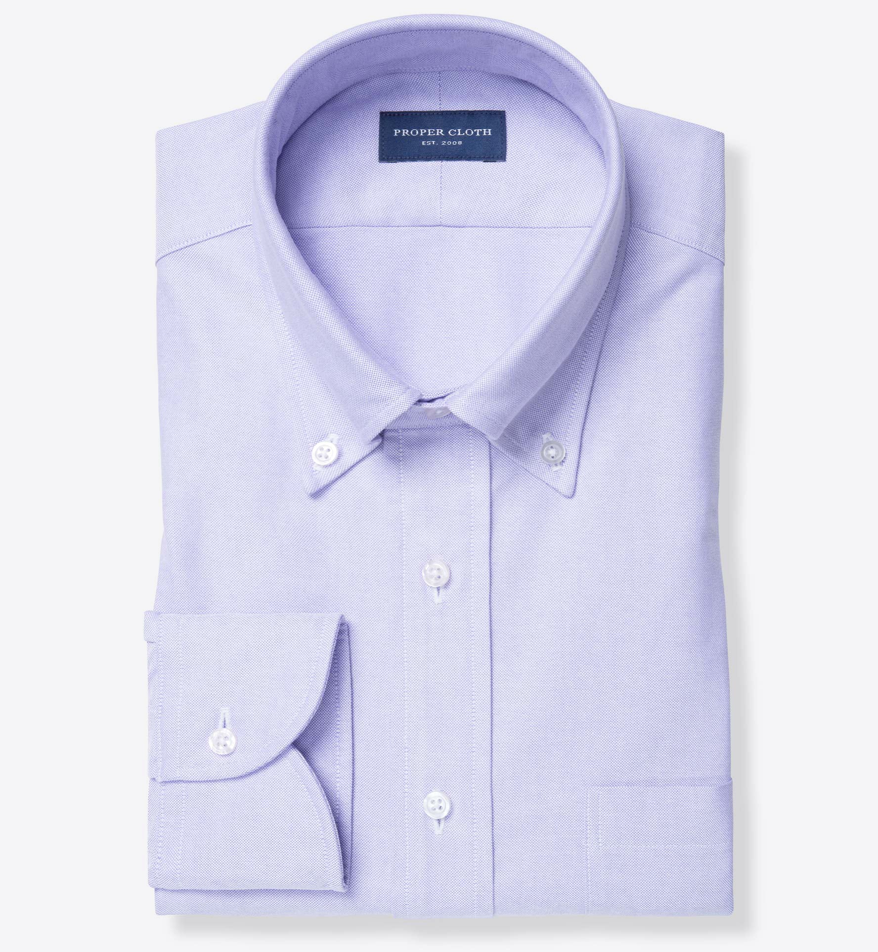 【PERSTEP】24FW★ Oxford City Dyeing Shirt WOLF BUTTON-DOWN SHIRT - INFINITY BLUE DABU DYED OXFORD