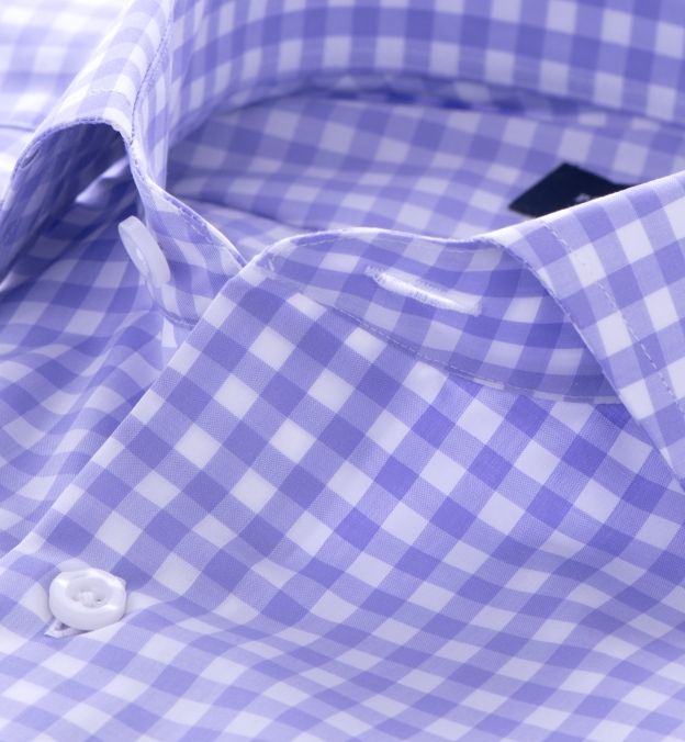 Melrose 120s Lavender Gingham Tailor Made Shirt by Proper Cloth