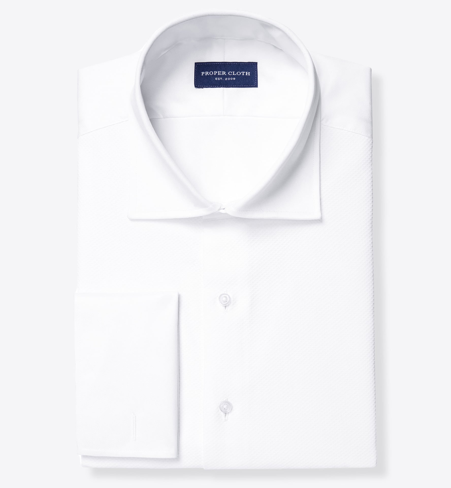 Non-Iron Supima White Pinpoint Shirt by Proper Cloth