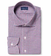 Charles Green and Blue Tattersall Men's Dress Shirt by Proper Cloth