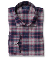 Shop Grey Navy and Scarlet Plaid Flannel