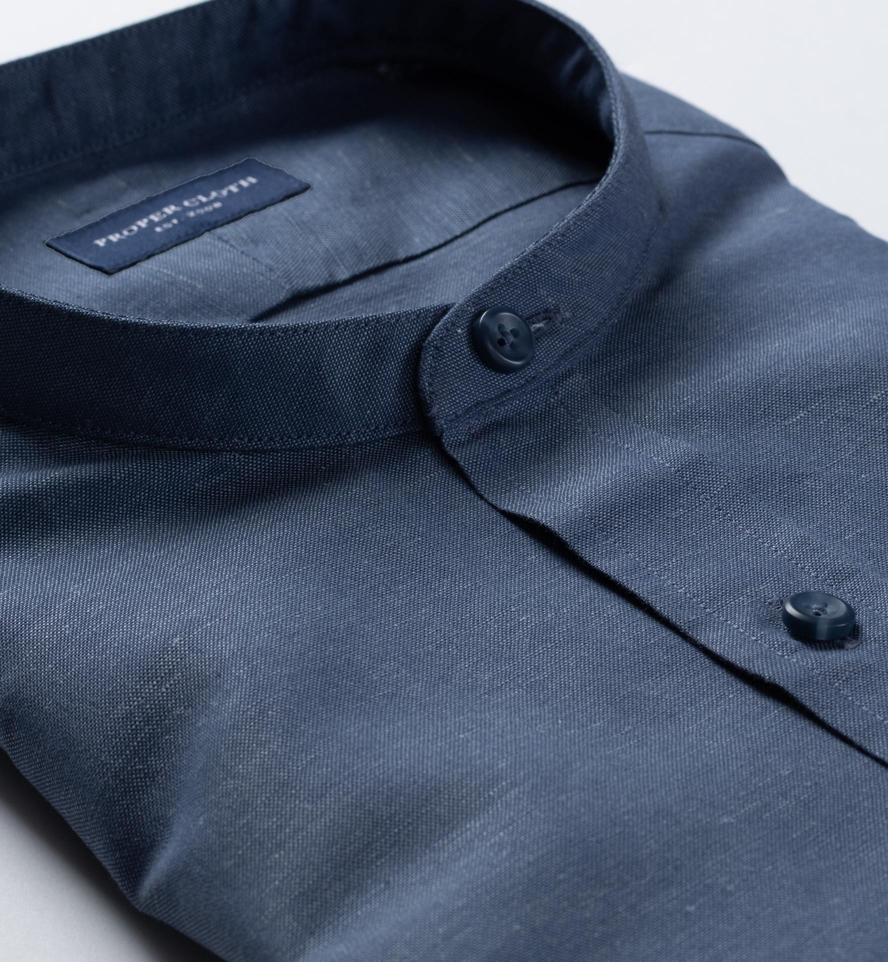 Portuguese Slate Cotton Linen Oxford by Proper Cloth