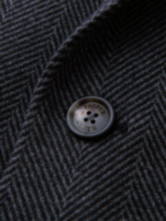 Bleecker Grey Herringbone Coat Product Thumbnail 3