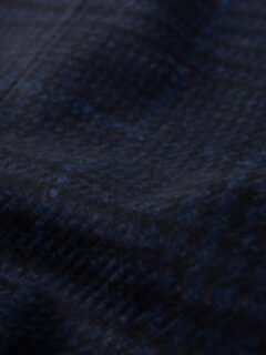 Bleecker Navy Plaid Wool and Cashmere Coat Product Thumbnail 6