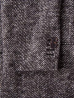Bleecker Brown Herringbone Wool and Alpaca Coat Product Thumbnail 4