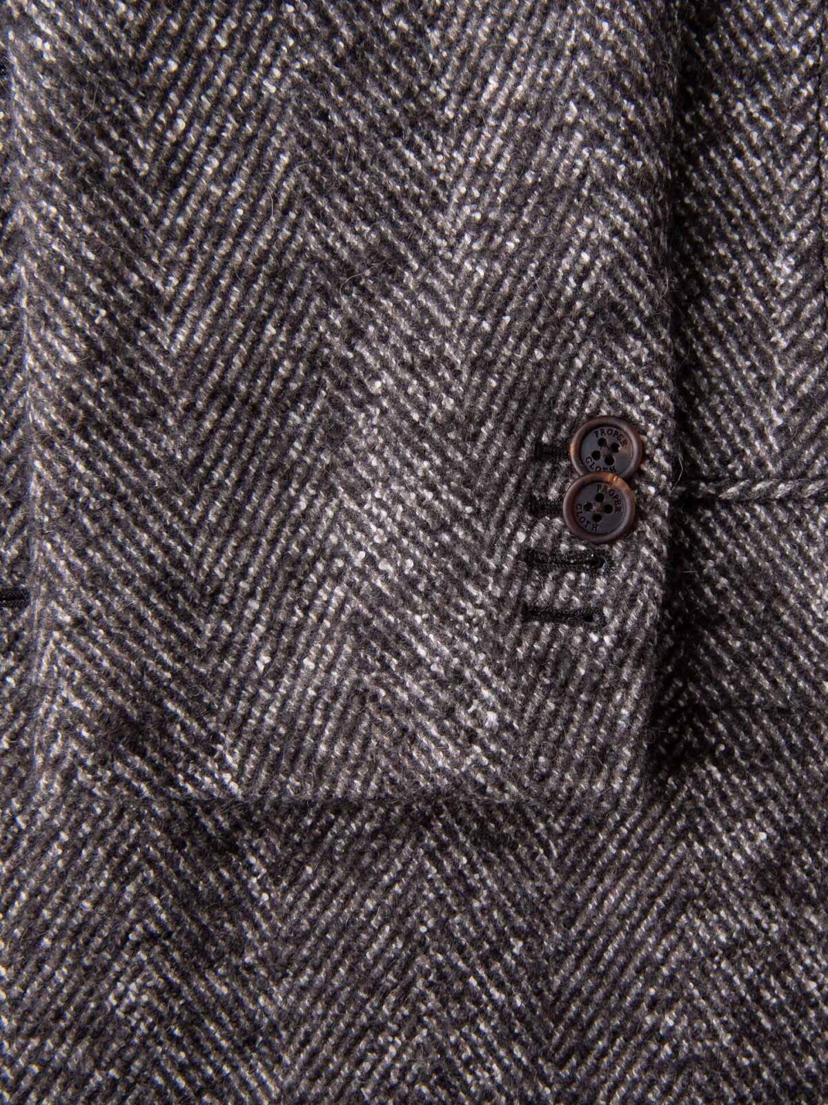 Bleecker Brown Herringbone Wool and Alpaca Coat