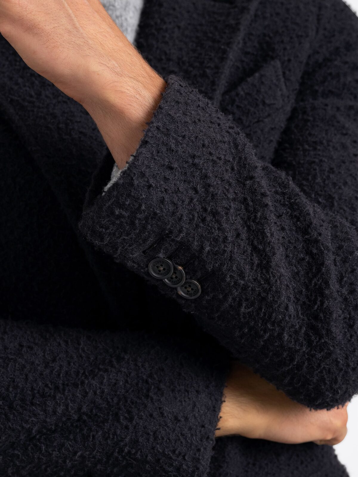 Bowery Navy Casentino Wool Coat - Proper Cloth Bowery Navy Casentino Wool Coat - Proper Cloth