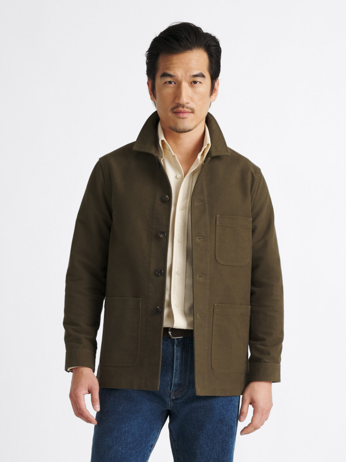 Fatigue Heavyweight Moleskin Chore Jacket - Proper Cloth