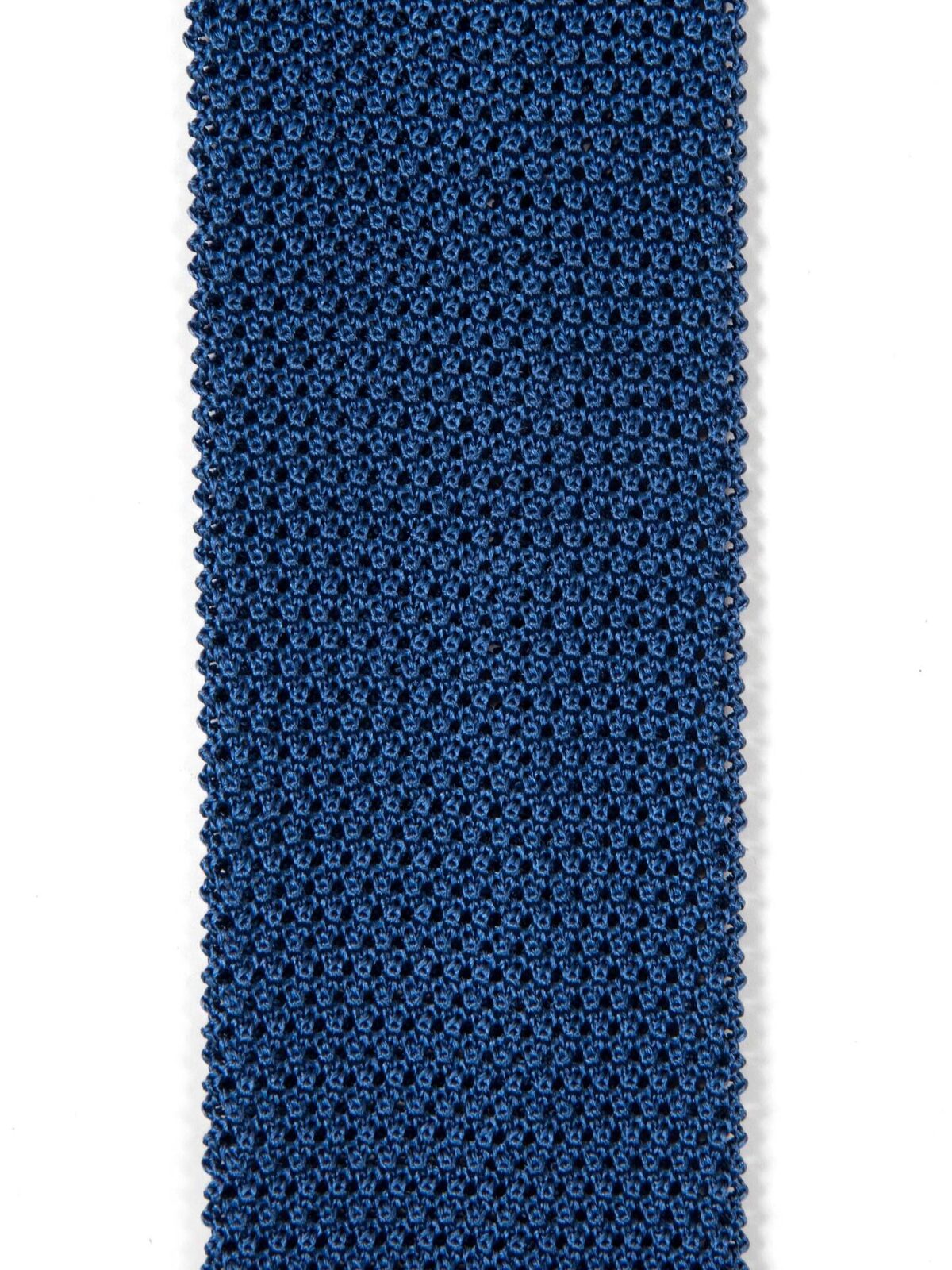 Blue Silk Knit Tie