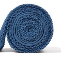 Blue Silk Knit Tie Product Thumbnail 2