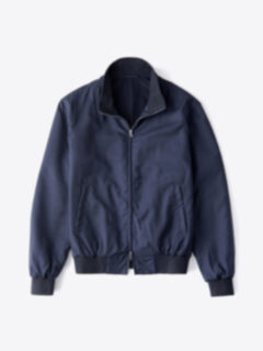 Lucca Slate Blue Merino Wool Jacket Product Thumbnail 1