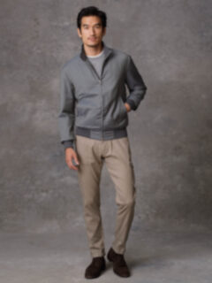 Lucca Sport Grey Merino Wool Jacket Product Thumbnail 4
