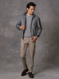 Lucca Sport Grey Merino Wool Jacket Product Thumbnail 3