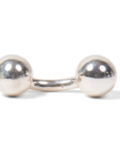 Sterling Silver Ball Cufflink Product Thumbnail 2