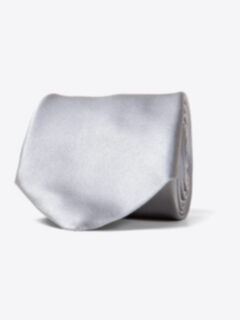 Grey Silk Tie Product Thumbnail 1
