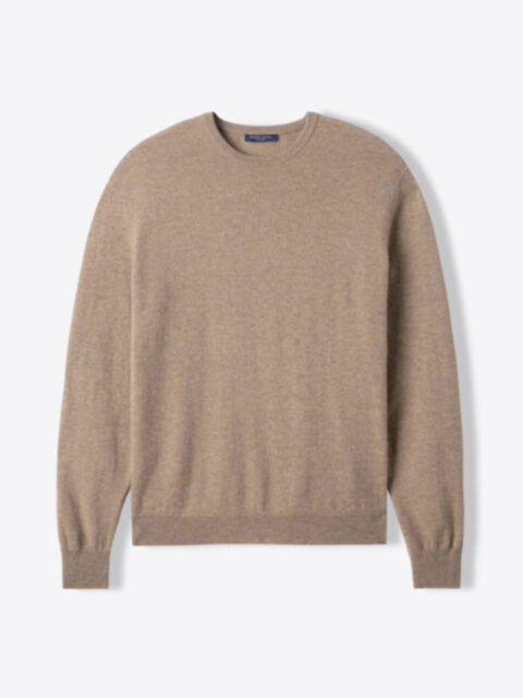 Suggested Item: Taupe Cashmere Crewneck Sweater