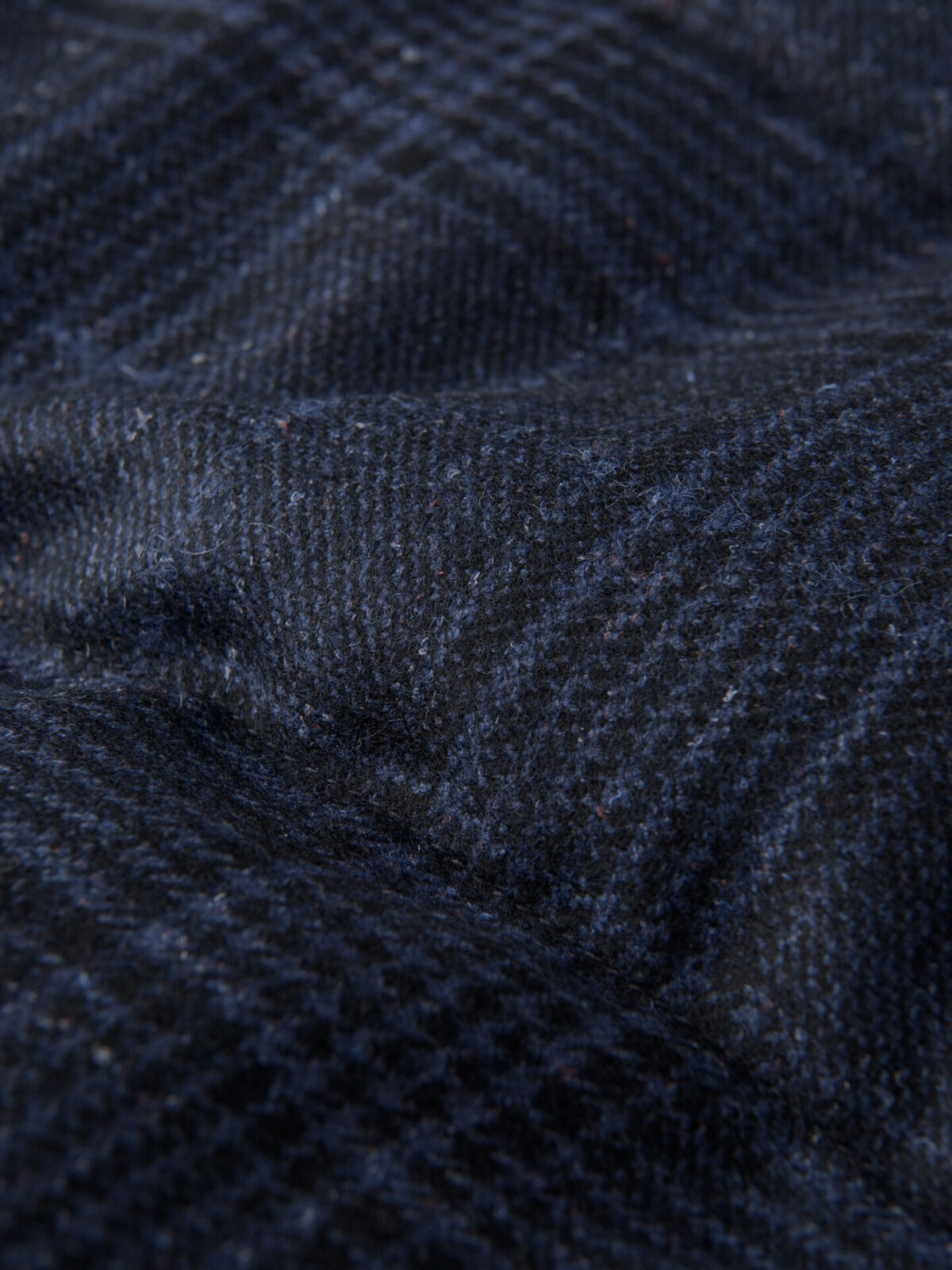 Cortina Navy Plaid Wool Snap Vest