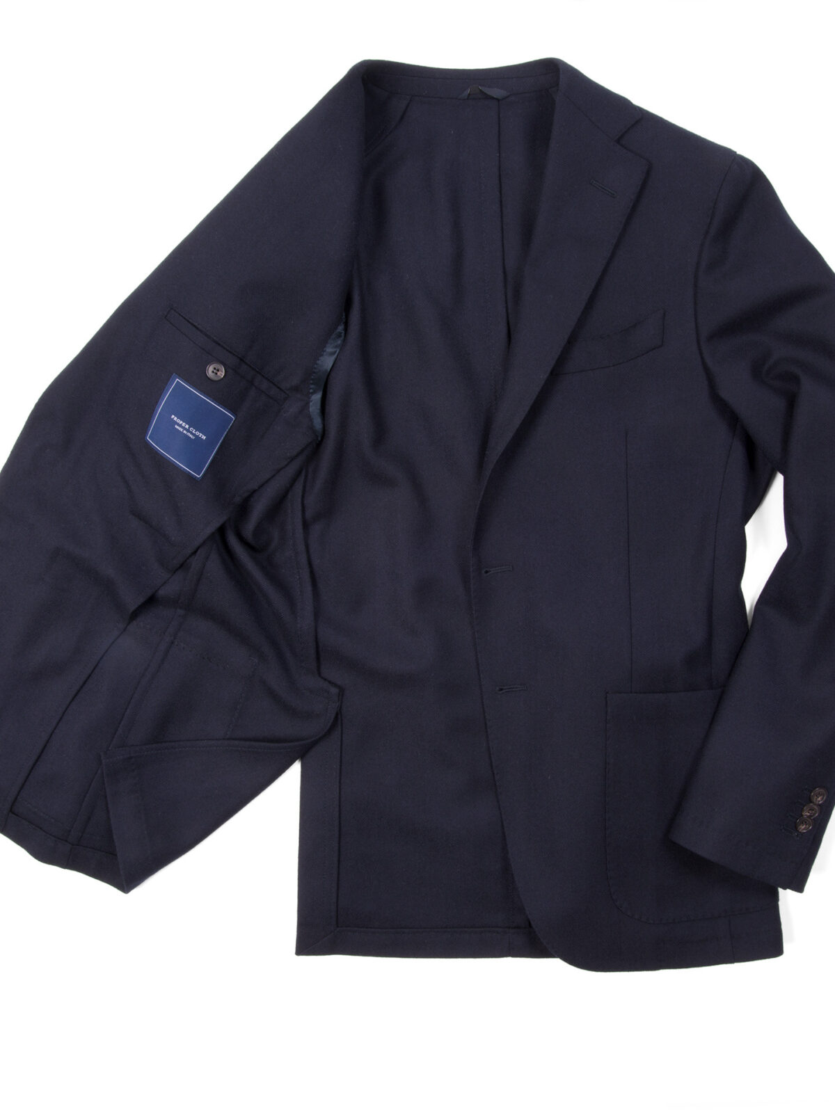 Charles Navy Herringbone Jacket