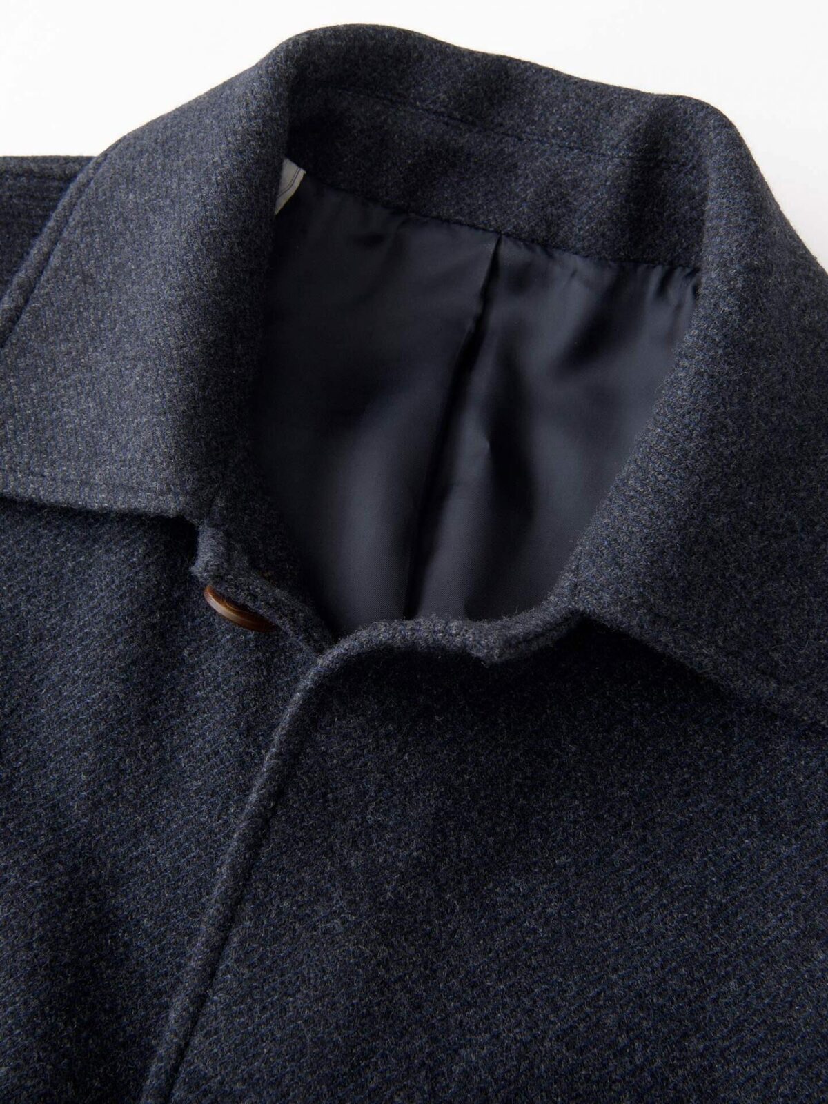 Crosby Navy Wool and Cashmere Belted Coat
