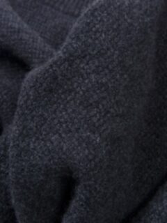 Charcoal Cobble Stitch Cashmere Sweater Product Thumbnail 3