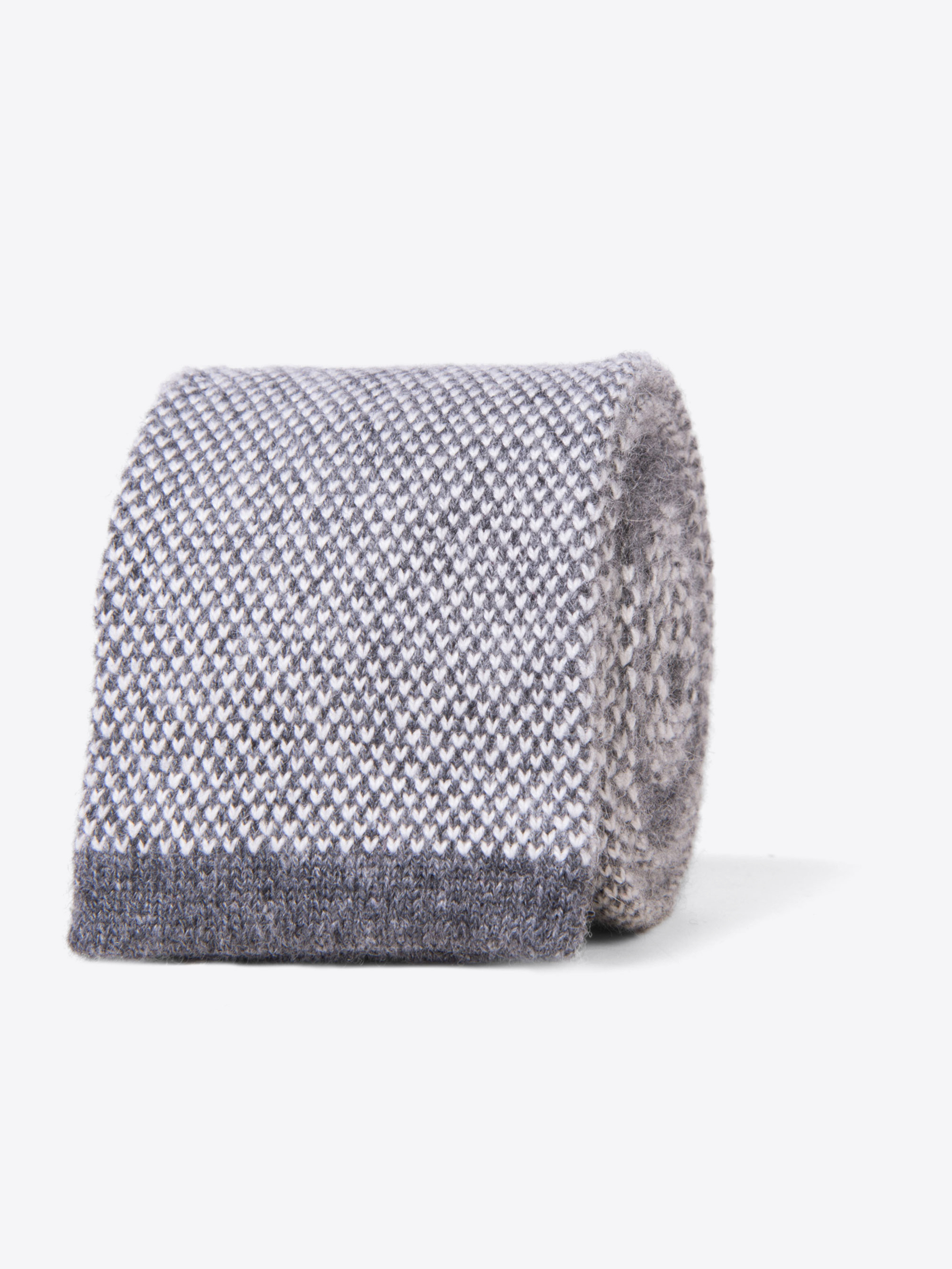 Zoom Image of Torino Charcoal Cashmere Knit Tie