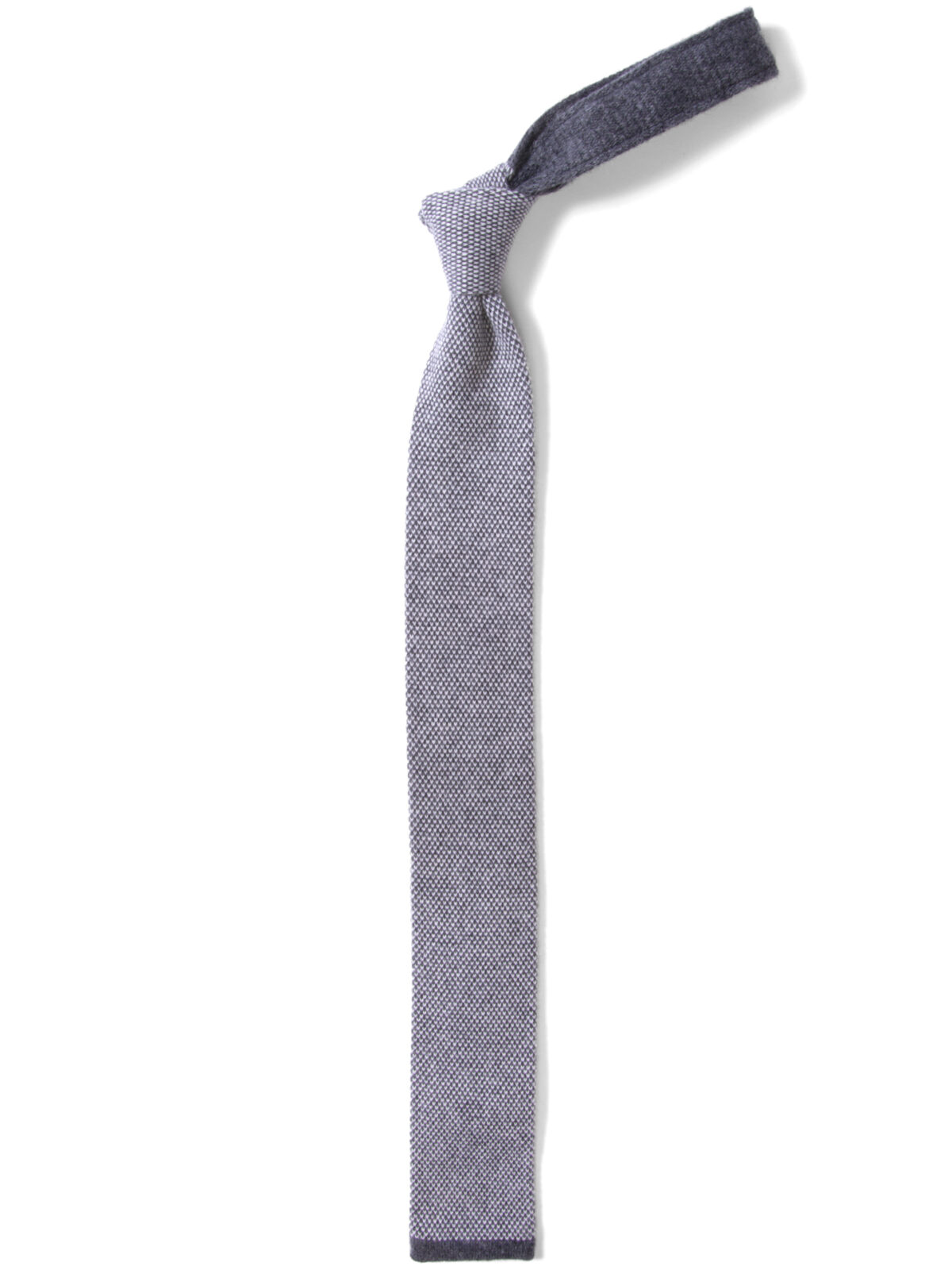 Torino Charcoal Cashmere Knit Tie