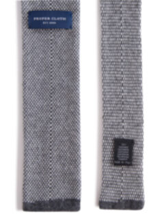 Torino Charcoal Cashmere Knit Tie Product Thumbnail 5
