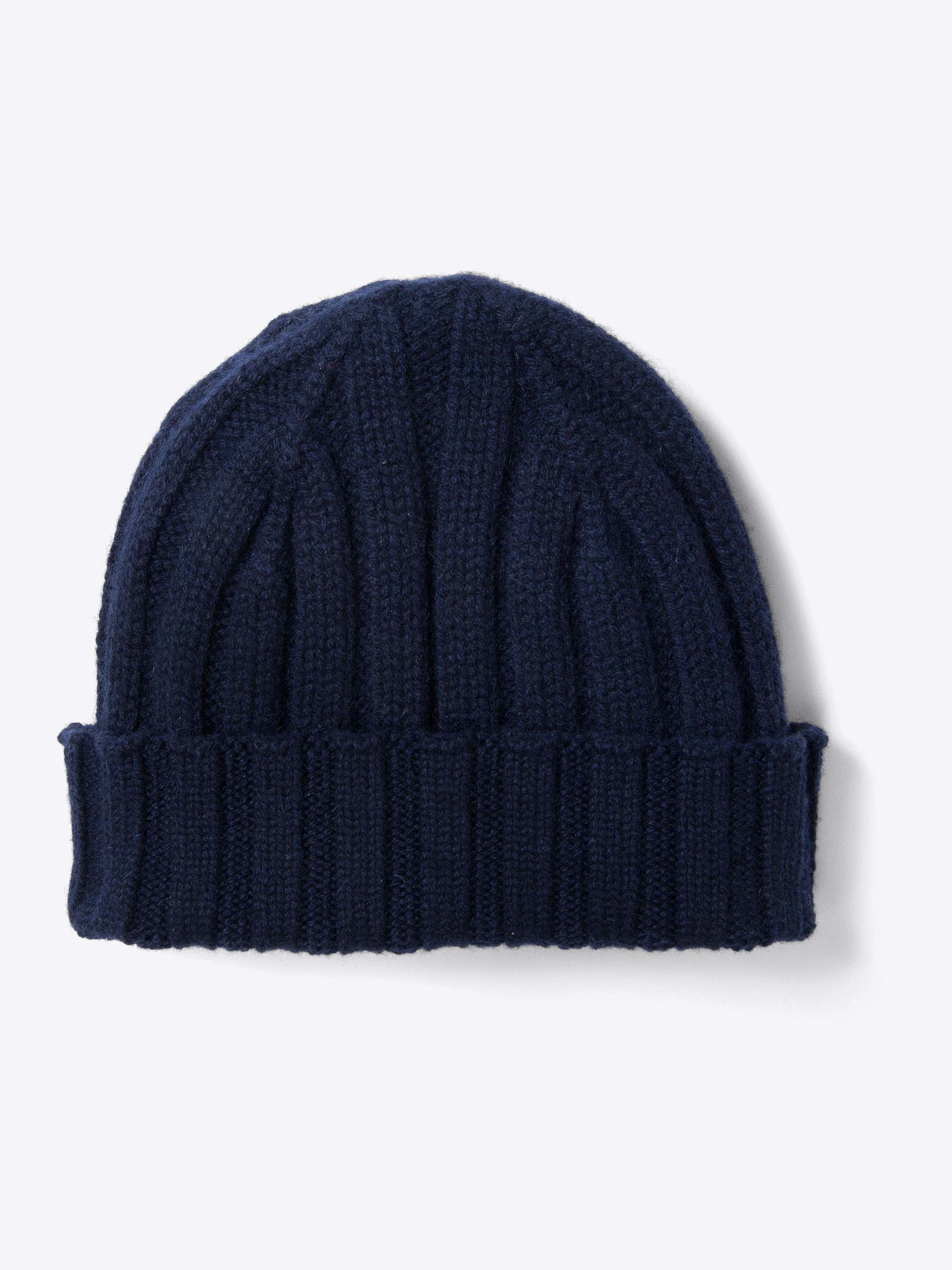 Zoom Image of Navy Cashmere Knit Hat