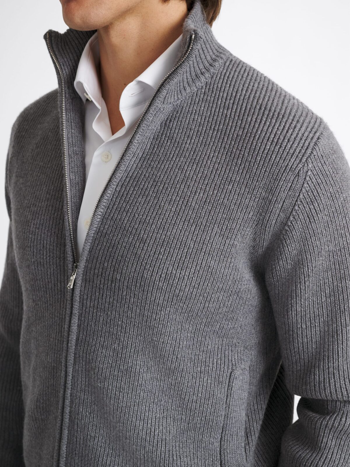 トップス ennoy MERINO WOOL SWEATER (MIX GRAY) L MERINO WOOL SWEATER (MIX GRAY)