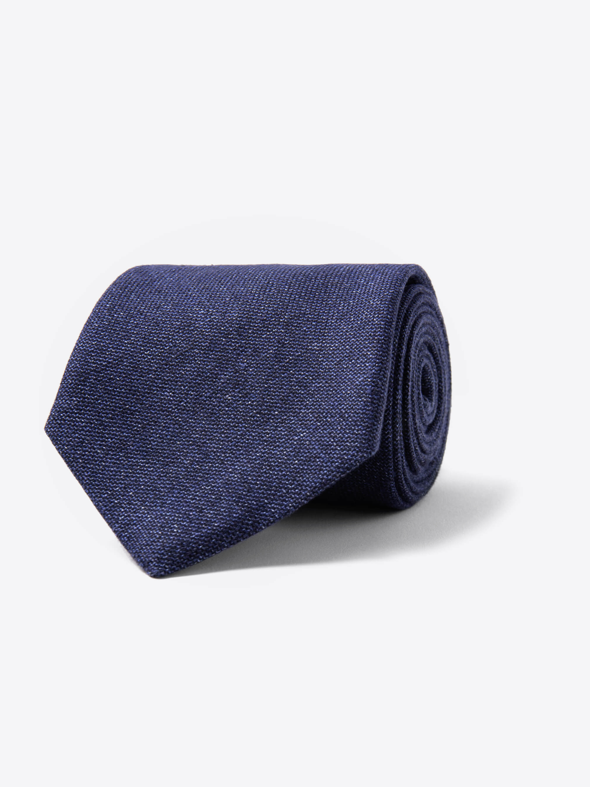 Zoom Image of Navy Hemp and Wool Tie