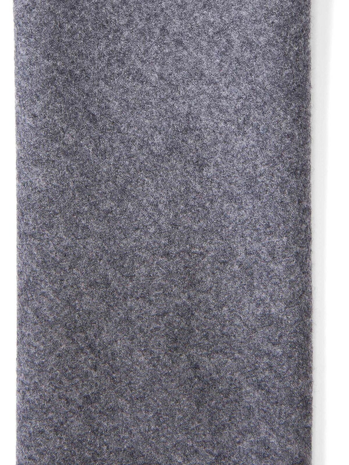 Corvara Grey Frayed Wool Tie