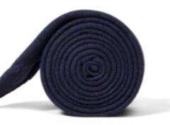 Bergamo Navy Herringbone Wool Tie Product Thumbnail 5