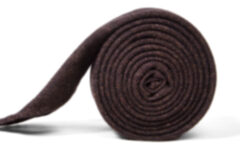 Bergamo Brown Herringbone Wool Tie Product Thumbnail 5