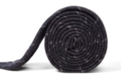 Brescia Charcoal Striped Wool Tie Product Thumbnail 4