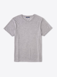 Light Grey Merino Wool and Lyocell T-Shirt Product Thumbnail 1