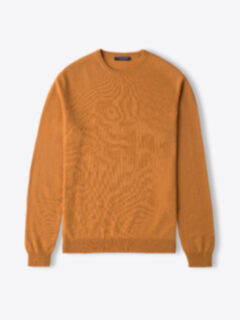 Shop Ochre Cashmere Crewneck Sweater